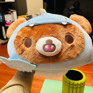 NWT BIG SAN-X Rilakkuma Dinosaur Laydown/ Flying-pose Chairoikoguma 15” Plush